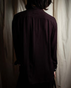 "JEAN PAUL GAULTIER" Draping form burgundy shirt