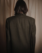 "Yves Saint Laurent diffusion hommes" 80’s-90’s structured glitter pinstripe wool suit set-up