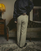 -SPECIAL- “HERMES” 80’s-90’s Herringbone linen suit set