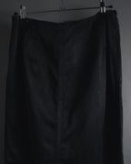 "DRIES VAN NOTEN" 10’s cupro-cotton satin long skirt
