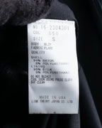 "HELMUT LANG" Zipper design sharp angle cutaway jacket