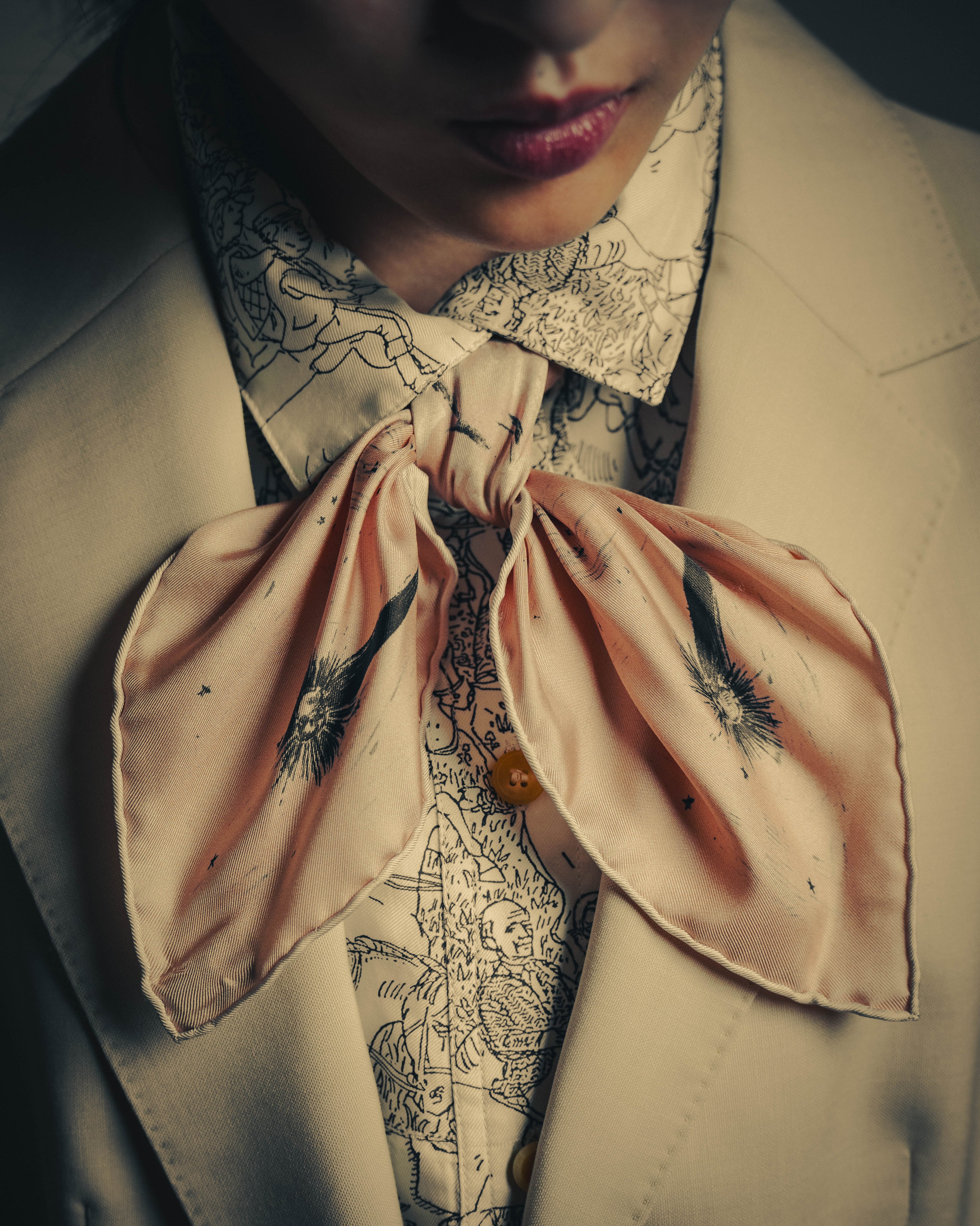 –SPECIAL– "Christian Dior" Celestial print silk square scarf