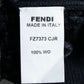 "FENDI" Bustier docking shape ribbed turtleneck knit