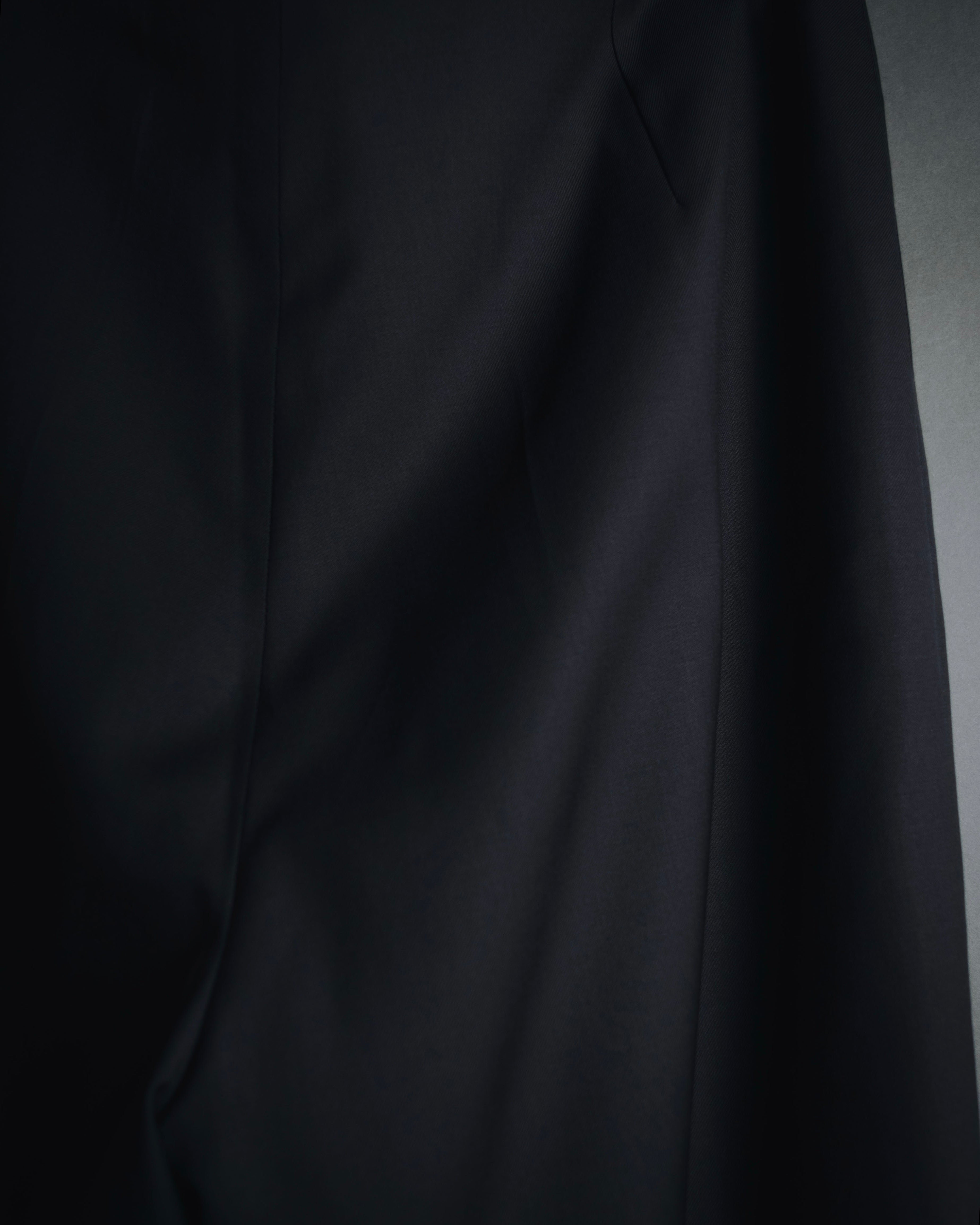 "HERMES" 90’s-00’s Margiela design minimal virgin wool slacks