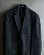 "POLO Ralph Lauren" Herringbone weave charcoal gray tailored jacket