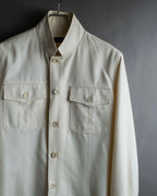 "GUCCI" Flap pocket design band collar shirt jacket