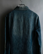 "GUCCI" Vintage faded shaped denim jacket