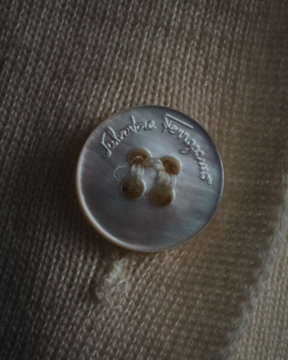 "Salvatore Ferragamo" 2000’s virgin wool knit shirt