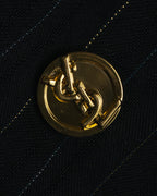 -SPECIAL-“SAINT LAURENT” 18's- Modern pinstripe double breasted jacket