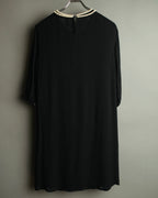 “JUNYA WATANABE” 2008AW Pearl trimmed cupra dress