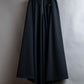 "JEAN PAUL GAULTIER" Asymmetric front＆rear design maxi length wool skirt