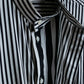 "GIVENCHY" Asymmetrical stripe pattern different thicknesses shirt