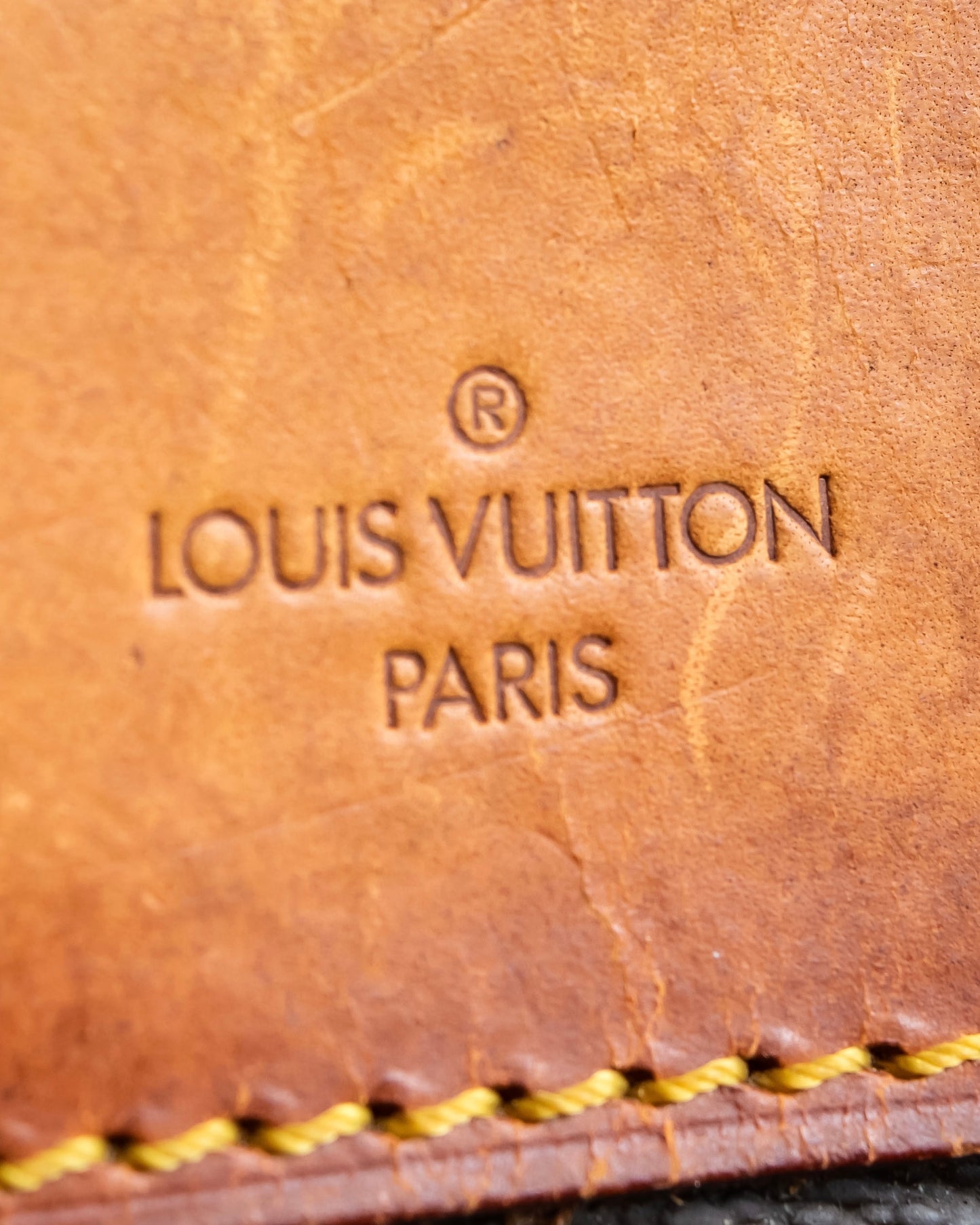 "LOUIS VUITTON" Deauville monogram pattern boston hand bag