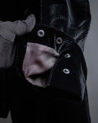 "GIORGIO ARMANI" Velour corduroy double zip up jacket