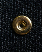 "YVES SAINT LAURENT" Cassandra logo engraved leather bi-fold wallet