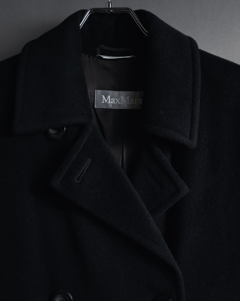 "Max Mara" 90’s-00’s Double-breasted virgin wool coat
