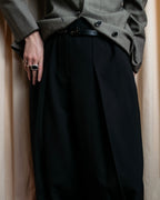 "LOEWE" Deep pleat tapered draped slacks