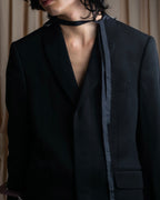 "ISSEY MIYAKE MEN" Shawl collar tailored jacket and two pleat tapered slacks set up