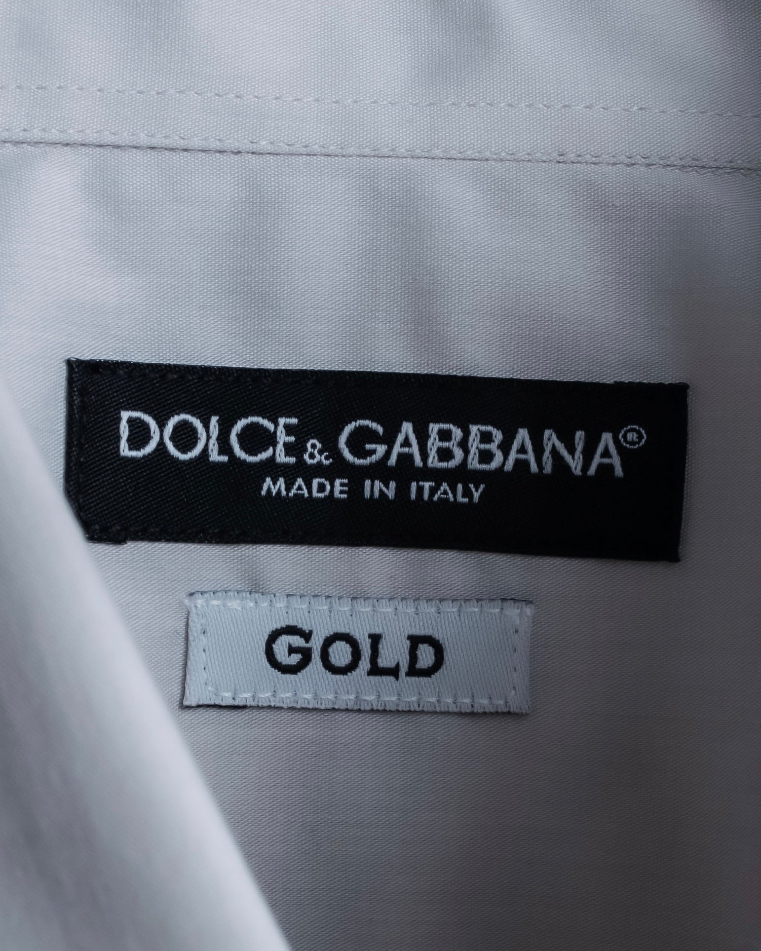 "DOLCE & GABBANA" Cuff logo engraved oversized shirt