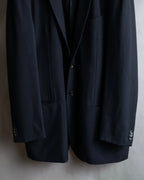 "GIORGIO ARMANI" Beautiful drape navy wool set up