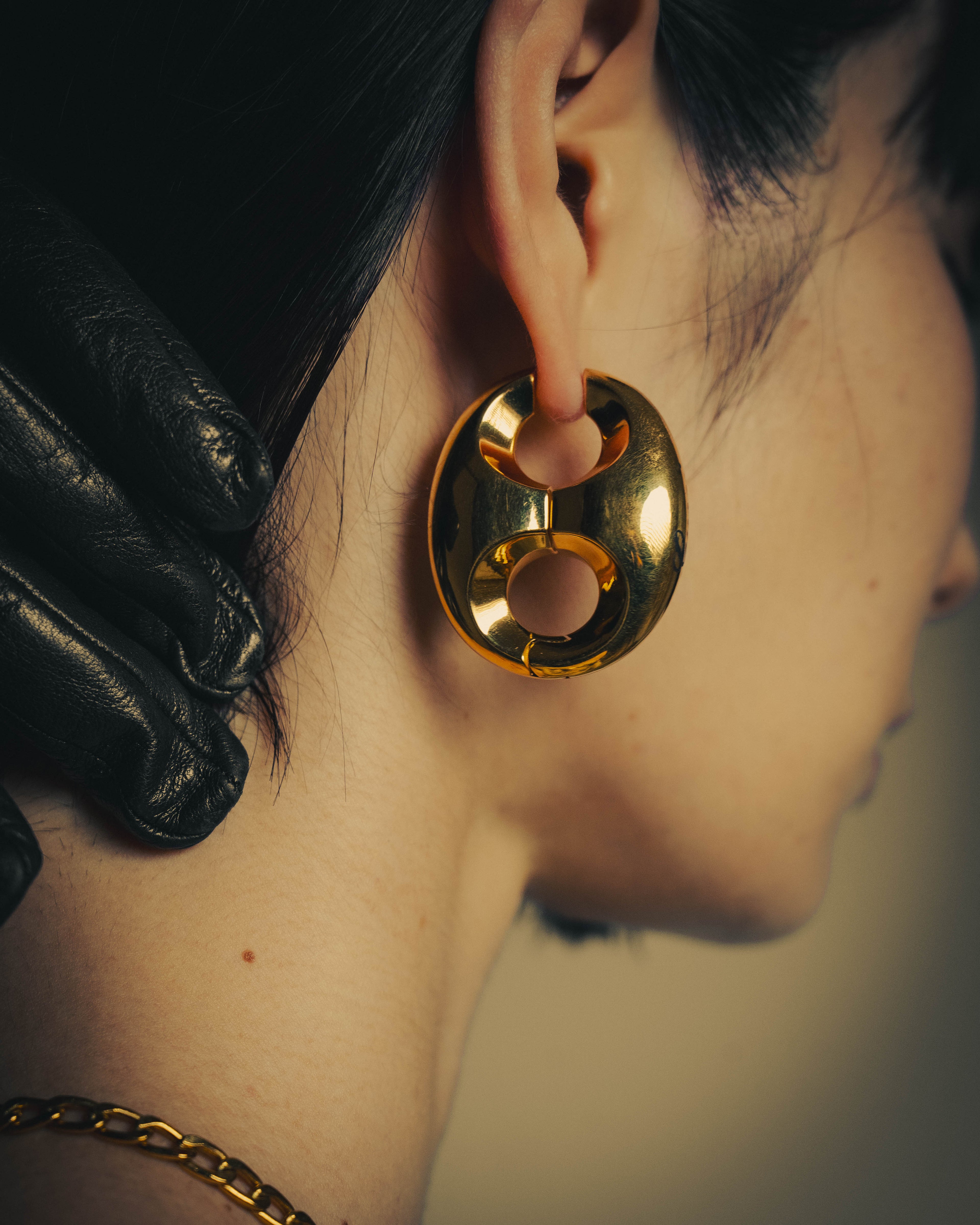 –SPECIAL– "GUCCI" Sculptural marina chain pierce