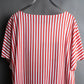 "Christian Dior" Stripe pattern front print tunic