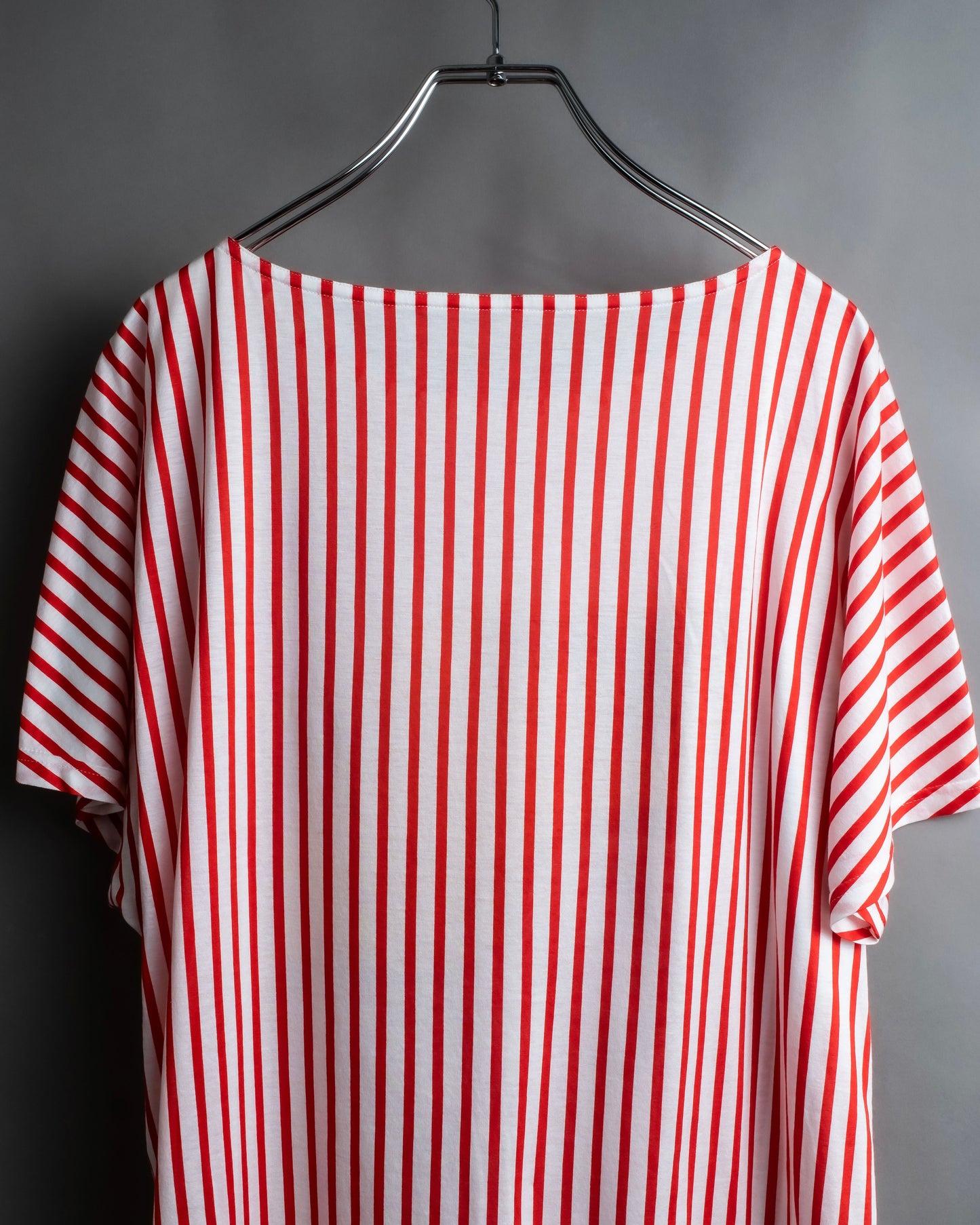 "Christian Dior" Stripe pattern front print tunic