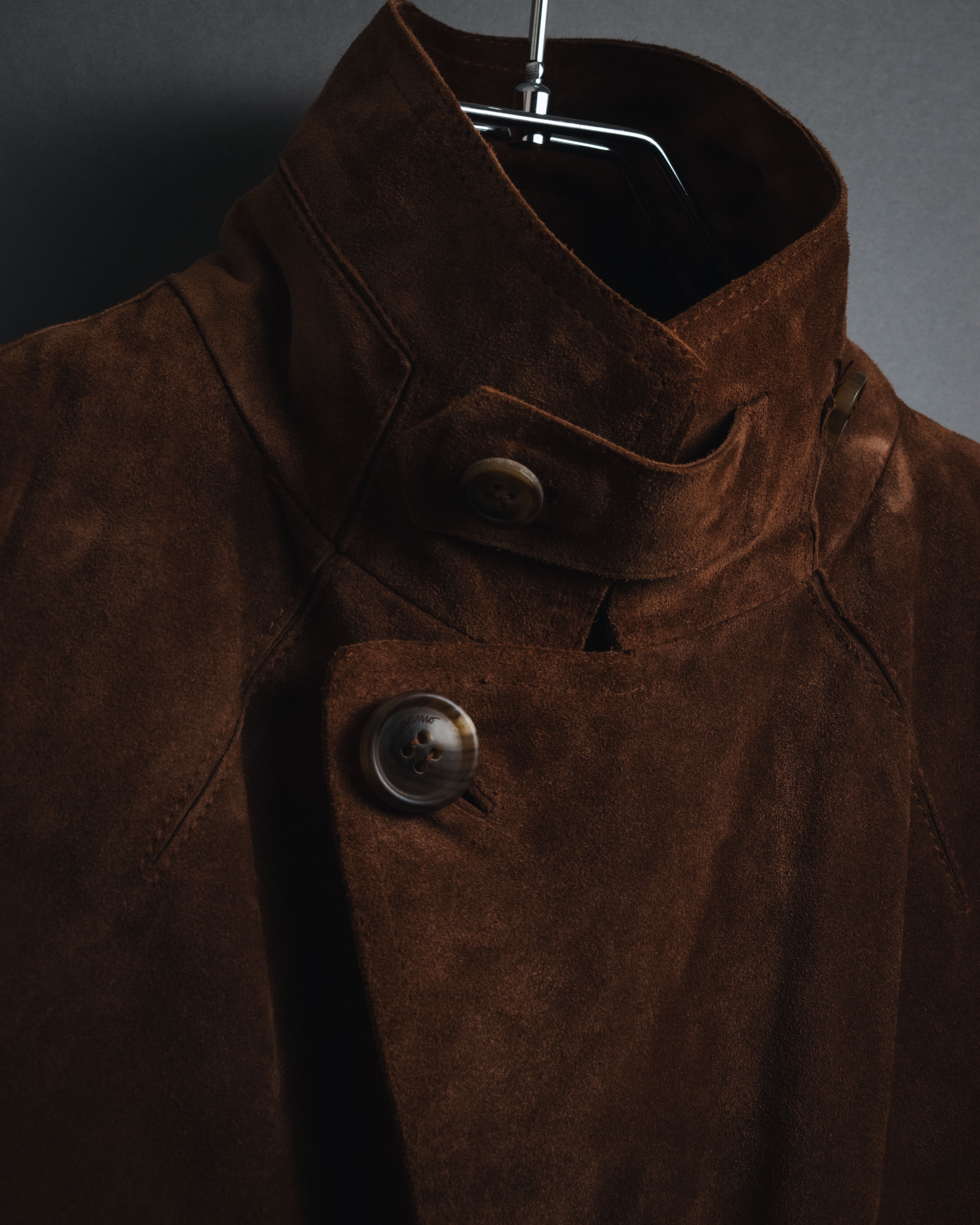 –SPECIAL– "Salvatore Ferragamo" 00’s reversible shearling sheep skin jacket