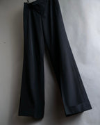 "JEAN PAUL GAULTIER FEMME"
 High-waisted straight draping slacks