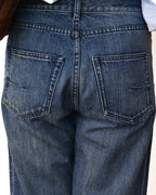Christian Dior/ Cut Out Hem Straight Silhouette Denim