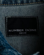 "NUMBER (N)INE" Vintage washed denim jacket
