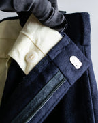 Vintage no tuck wide tapered slacks