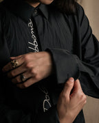 "Dolce & Gabbana" Logo embroidered tie design dress shirt