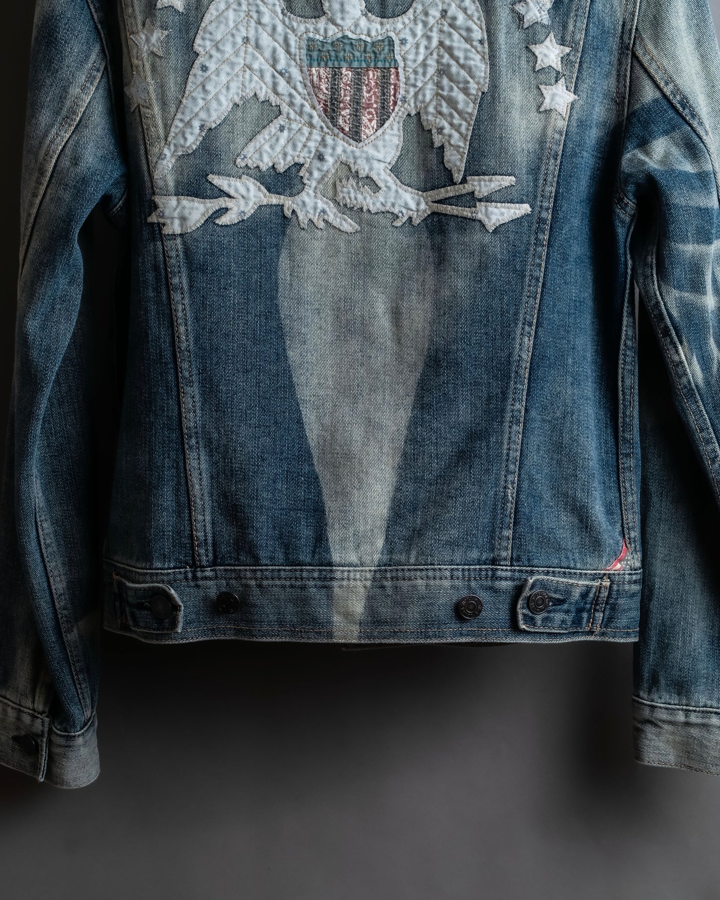 "Ralph Lauren" Eagle & star embroidered design denim jacket