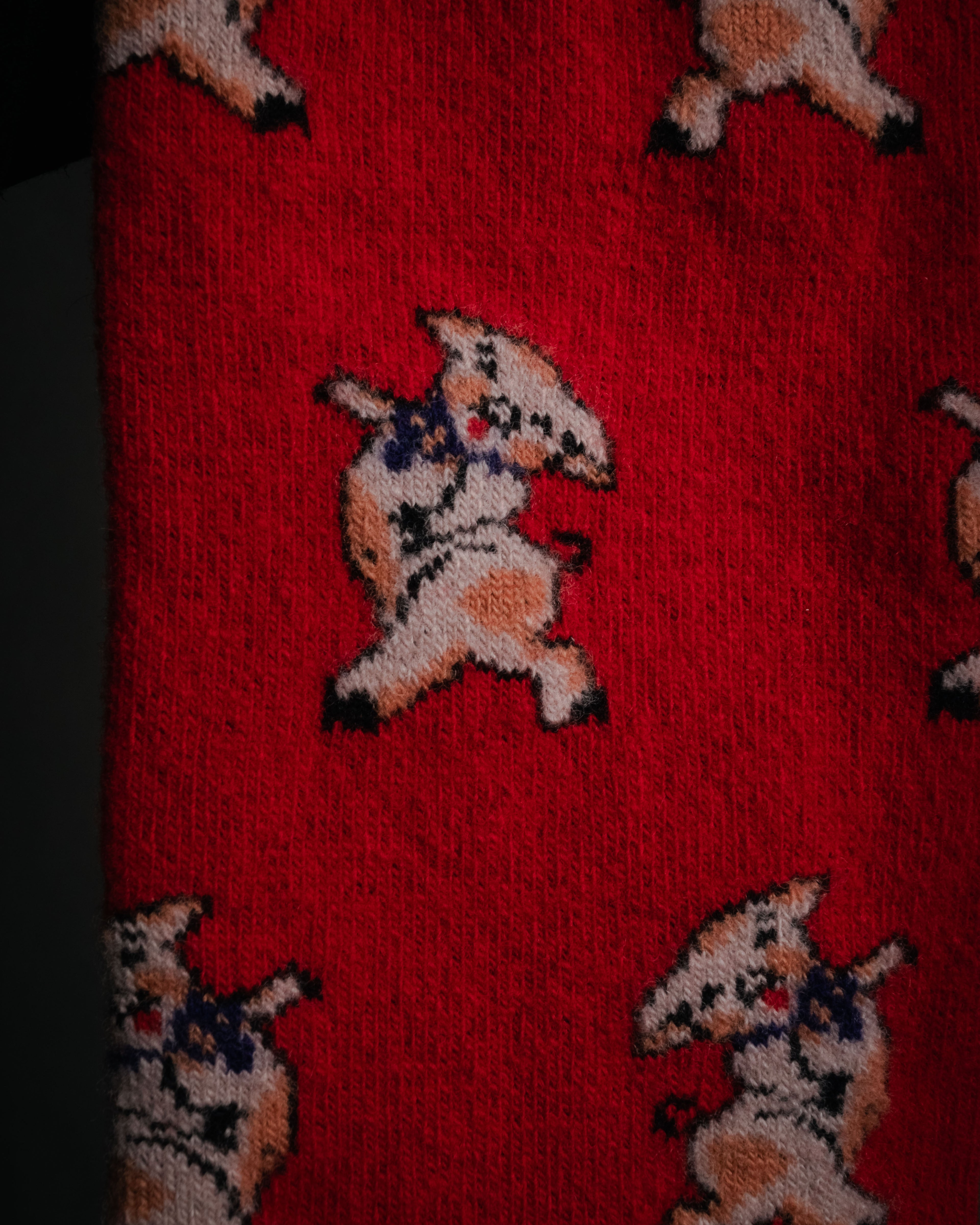 “GUCCI” 19SS Three little pigs jacquard socks