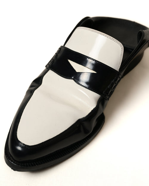 Loewe/ 2way Bicolor Leather Loafer -Mule