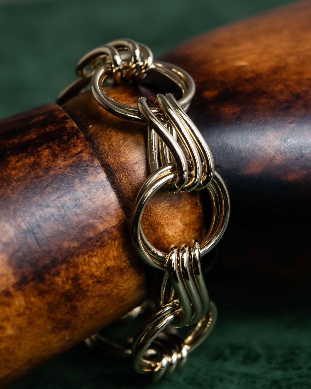 "Saint Laurent" Gold chain link design bracelet