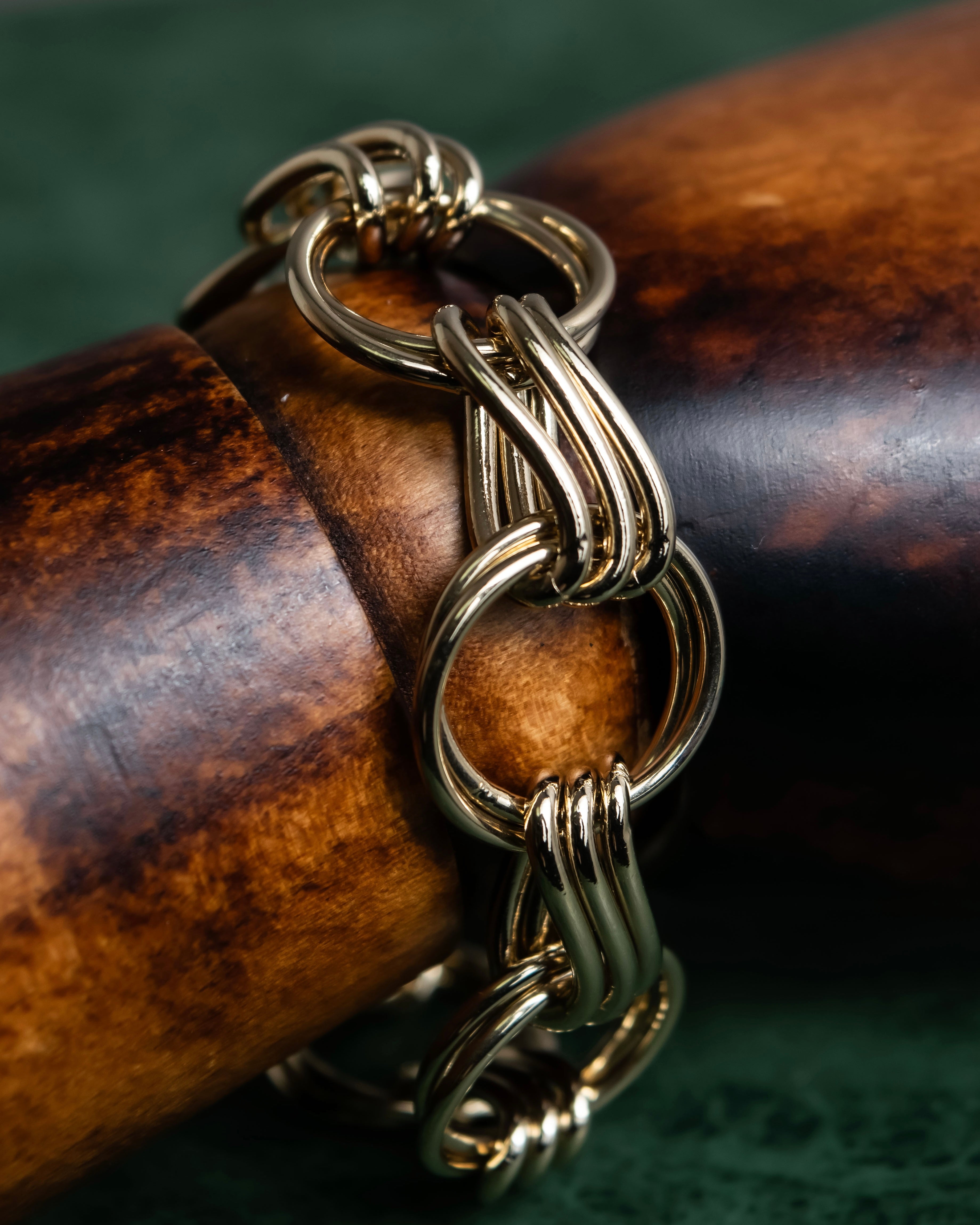 "Saint Laurent" Gold chain link design bracelet