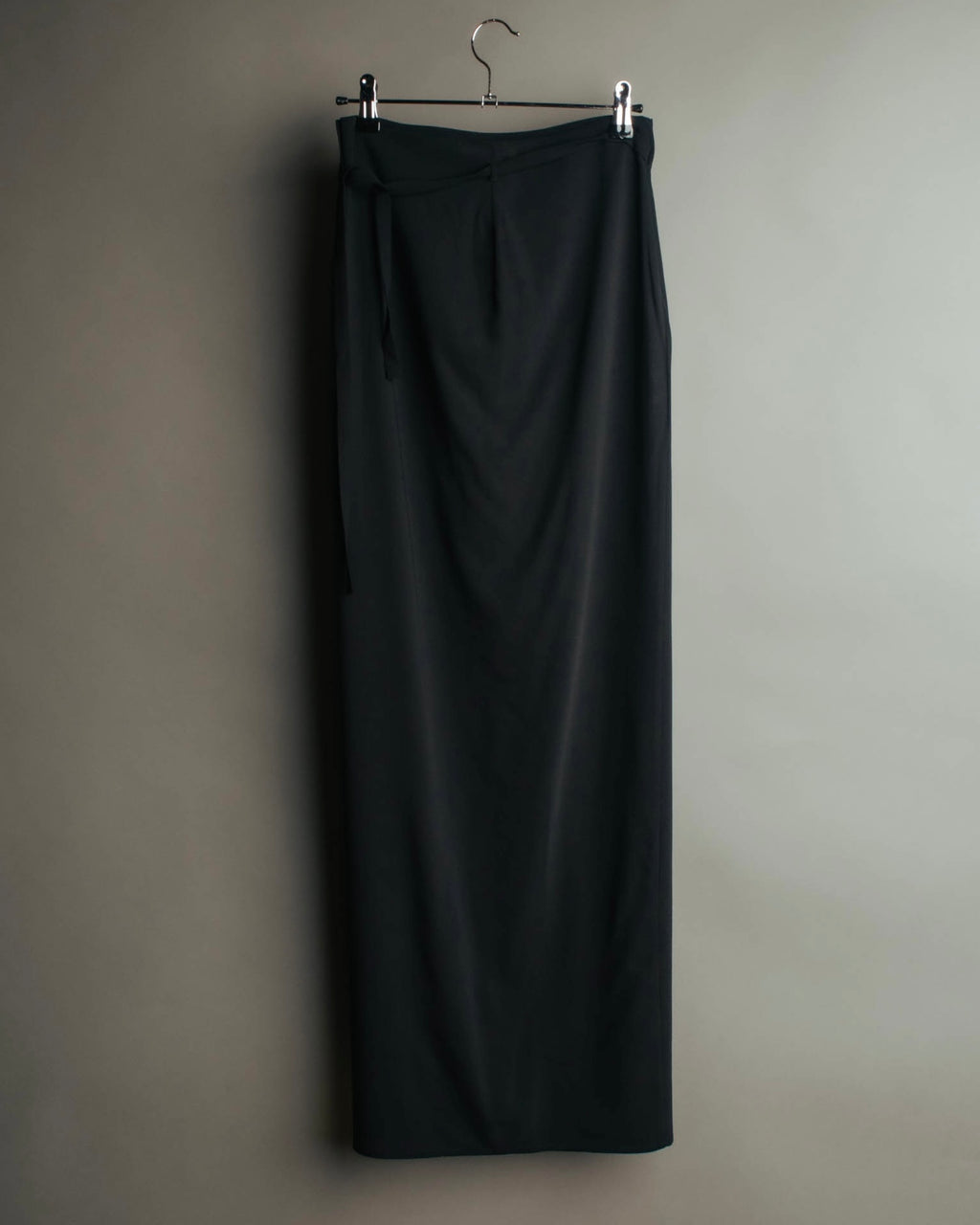 “JIL SANDER” 90’s-00’s Side tie wool wrap skirt
