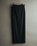 “JIL SANDER” 90’s-00’s Side tie wool wrap skirt