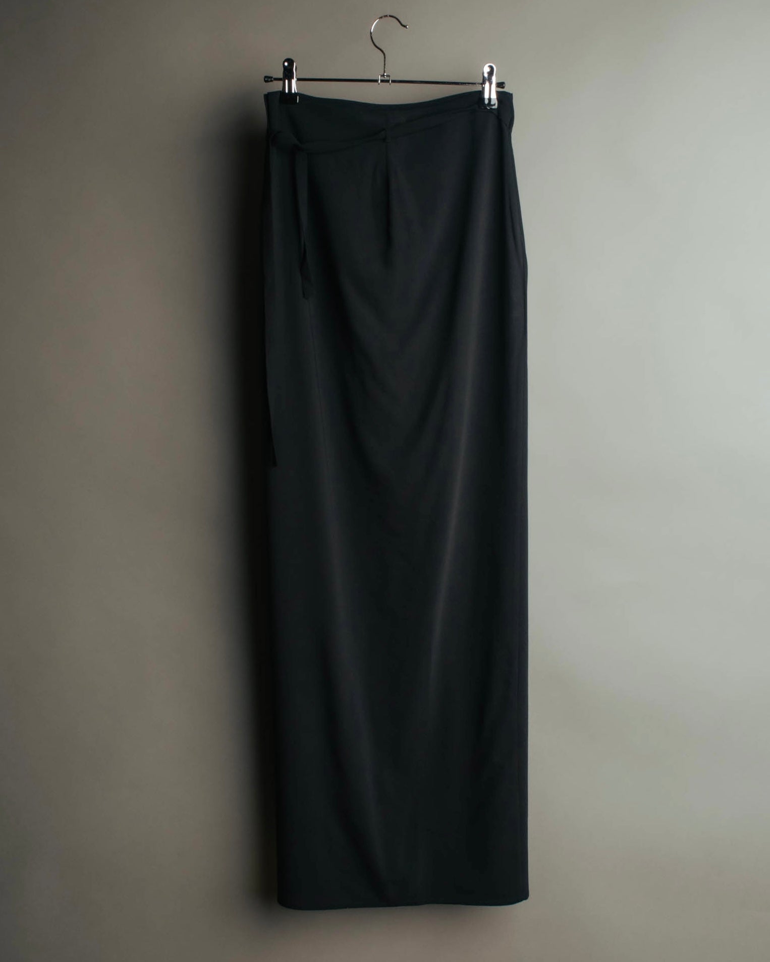 “JIL SANDER” 90’s-00’s Side tie wool wrap skirt