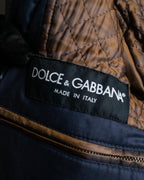 "Dolce & Gabbana" Lightly brushed liner-equipped trench coat