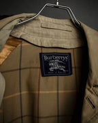 "BURBERRYS" Military detail single front stand collar coat