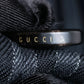 "GUCCI" Velour upper collar design thick stripe pattern chester coat