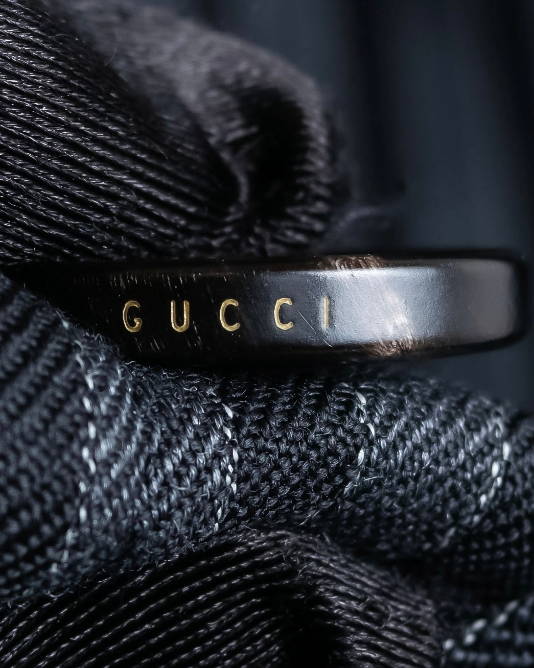 "GUCCI" Velour upper collar design thick stripe pattern chester coat