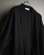 "Christian Dior" 90's-00's Open front wool silk pointelle knit cardigan