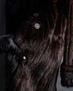 -SPECIAL- "Christian Dior Boutique Paris" 70's-80's Panel work design 100% mink fur coat