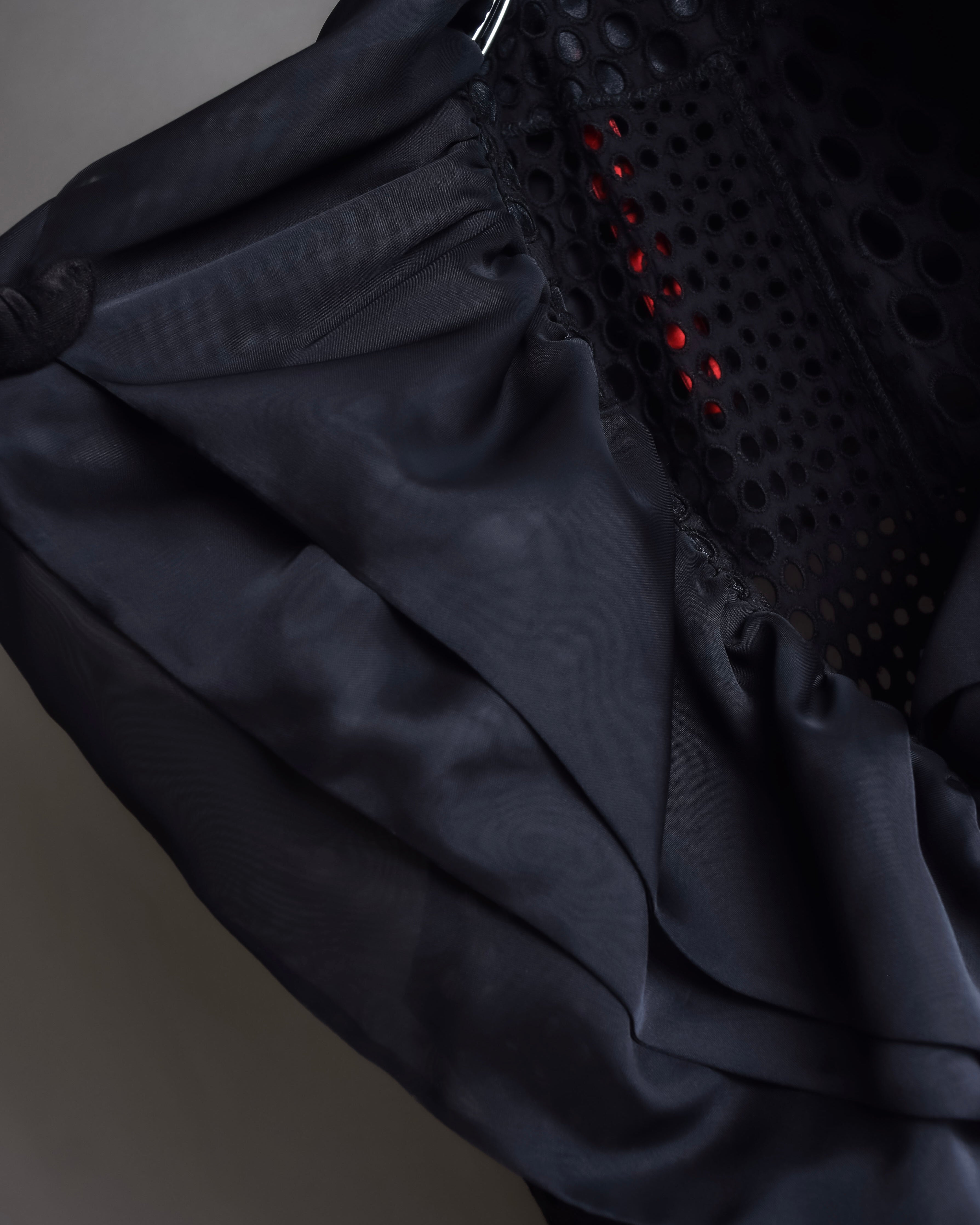 "NOKO OHNO" Layered organza frill embroidered dress