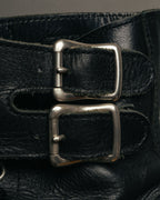 “COMME des GARÇONS HOMME”
00’s-10’s Double buckle leather combat boots