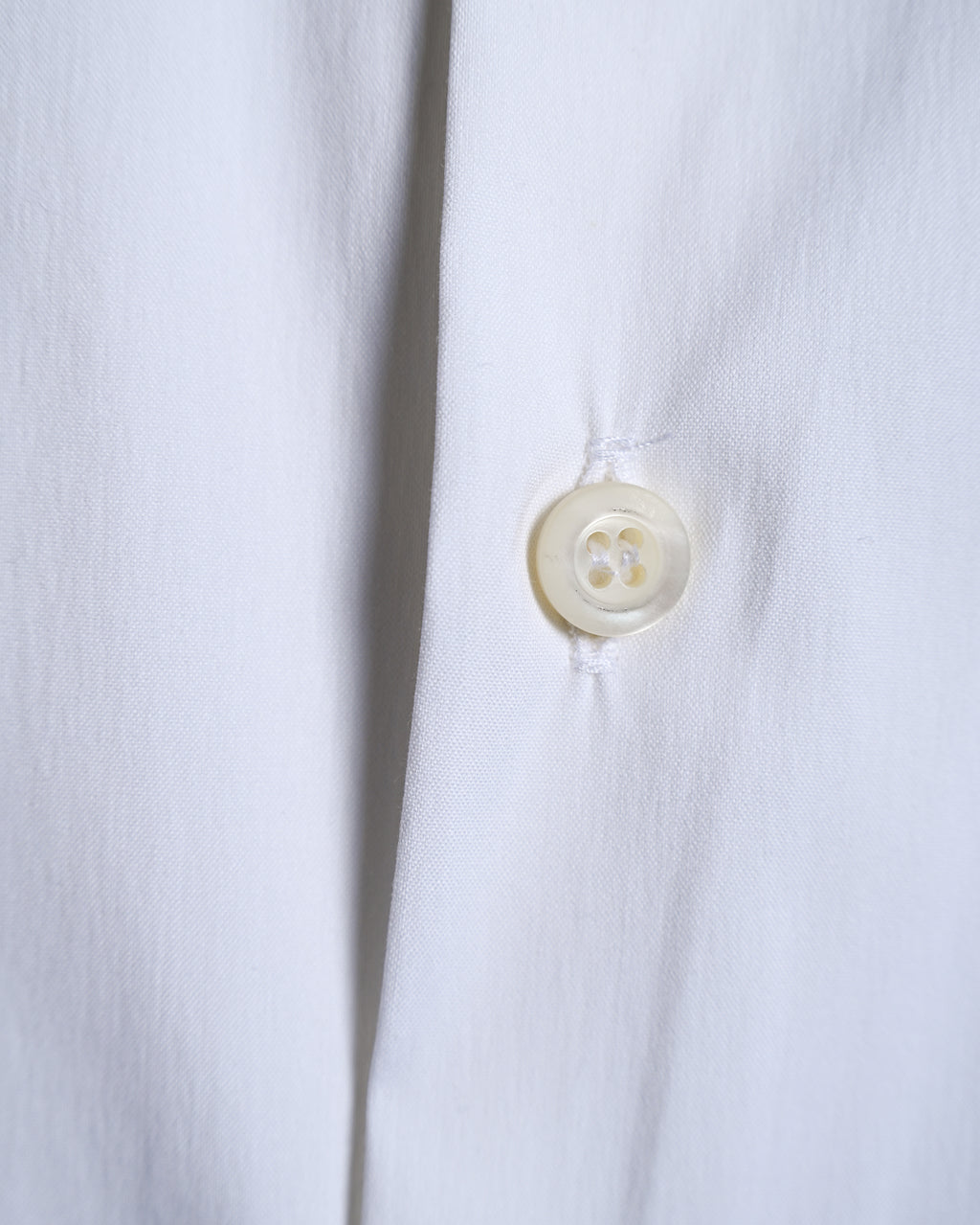 PRADA/ 2021 Thick Collar Oversized Dress Shirt White
